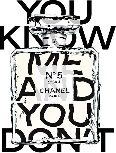 CHANEL N°5 - YOU KNOW ME AND YOU DON'T flacon – YOU KNOW ME AND YOU DON'T